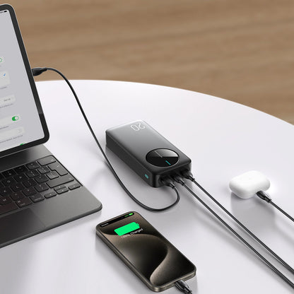 Външна батерия Joyroom JR-PBF14, 20000mAh, 12W, 1 x USB-C - 2 x USB-A, Черна