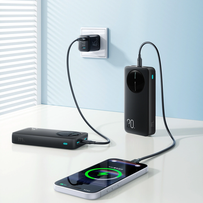 Външна батерия Joyroom JR-PBF14 Pro, 20000mAh, 22.5W, QC + PD, 1 x USB-C - 2 x USB-A, Черна