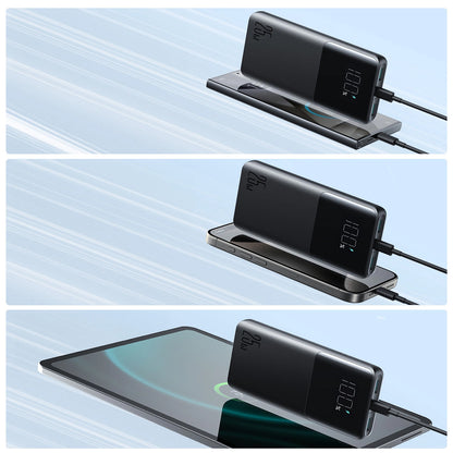 Външна батерия Joyroom JR-PBF20, 10000mAh, 25W, QC + PD, 1 x USB-C - 2 x USB-A, Черна