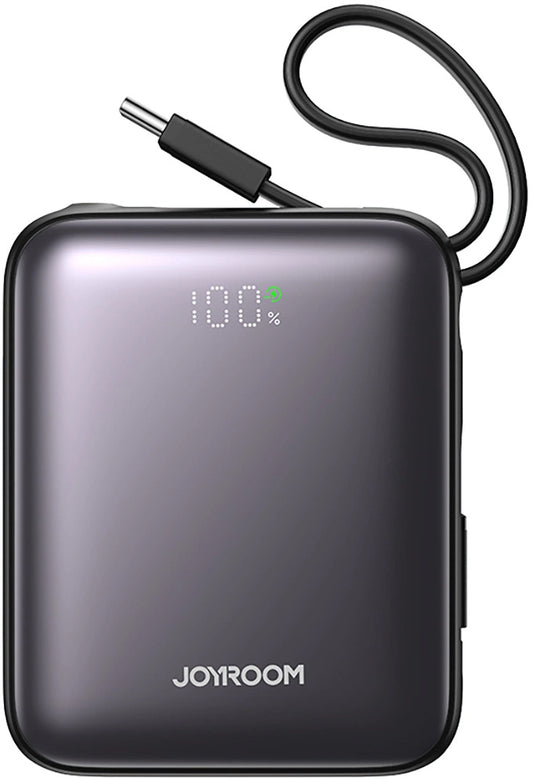 Външна батерия Joyroom JR-PBF27, 10000mAh, 22.5W, PD, 1 x Lightning - 2 x USB-C, Черна