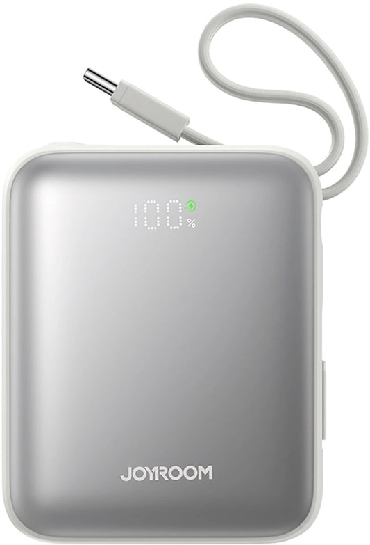Външна батерия Joyroom JR-PBF27, 10000mAh, 22.5W, PD, 1 x Lightning - 2 x USB-C, Бяла