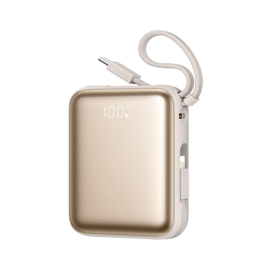 Външна батерия Joyroom JR-PBF27, 10000mAh, 22.5W, PD, 1 x Lightning - 2 x USB-C, Златиста