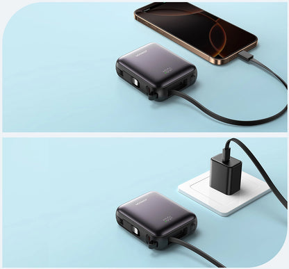 Външна батерия Joyroom JR-PBF27, 10000mAh, 22.5W, QC + PD, 1 x Lightning - 2 x USB-C, Черна