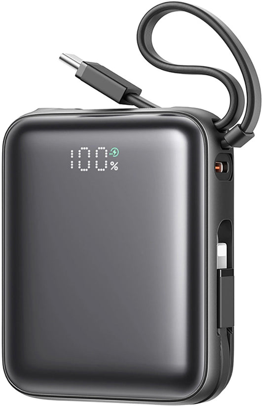 Външна батерия Joyroom JR-PBF27, 10000mAh, 22.5W, PD, 1 x Lightning - 2 x USB-C, Черна