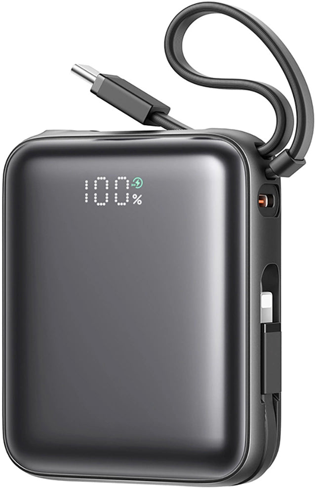 Външна батерия Joyroom JR-PBF27, 10000mAh, 22.5W, QC + PD, 1 x Lightning - 2 x USB-C, Черна