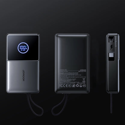 Joyroom JR-PR1 External Battery, 10000mAh, 22.5W, PD, 2 x USB-C, Grey