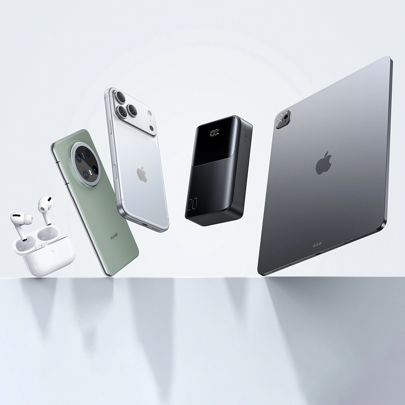 Външна батерия Joyroom JR-QP192, 20000mAh, 22.5W, QC + PD, 1 x USB-A - 2 x USB-C, Черна