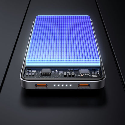 McDodo MC-3781 Meta Wireless External Battery, 10000mAh, 20W, PD + FQI, 1 x QI - 2 x USB-C, Black