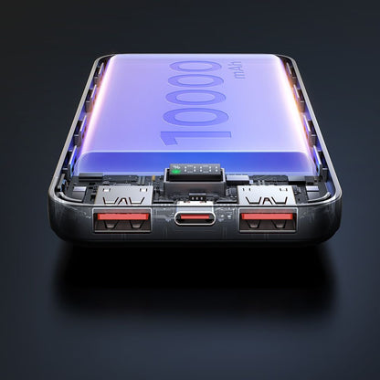 Външна батерия McDodo MC-4220, 10000mAh, 22.5W, QC + PD, 2 x USB-A - 1 x USB-C, Черна