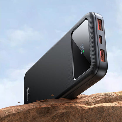 Външна батерия McDodo MC-4220, 10000mAh, 22.5W, QC + PD, 2 x USB-A - 1 x USB-C, Черна