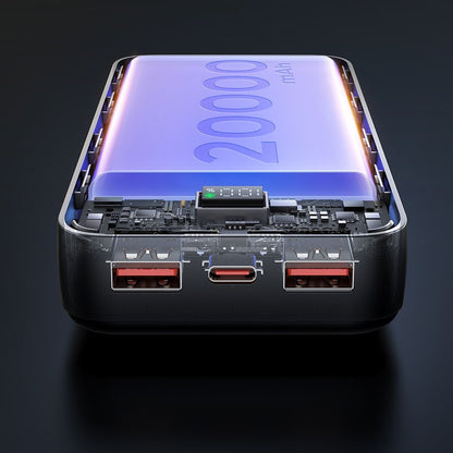 Външна батерия McDodo MC-4230, 20000mAh, 22.5W, QC + PD, 2 x USB-A - 1 x USB-C, Черна