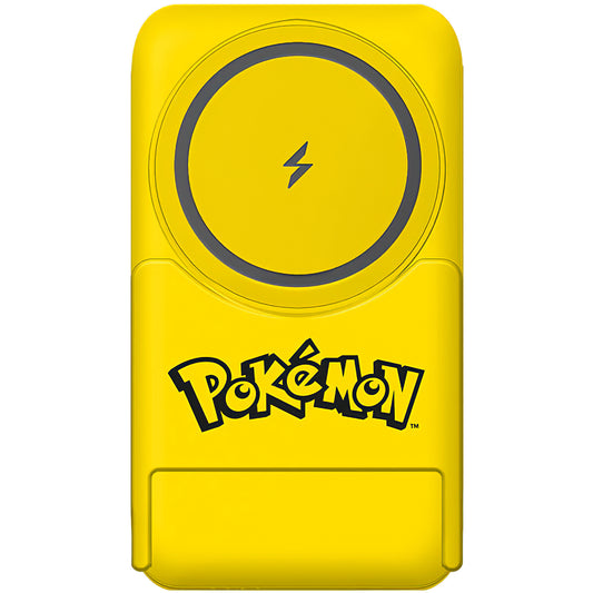 Безжична външна батерия OTL Pokemon Pikatchu, 5000mAh, 20W, PD + FQI, 1 x QI - 1 x USB-C, Жълта PK1191