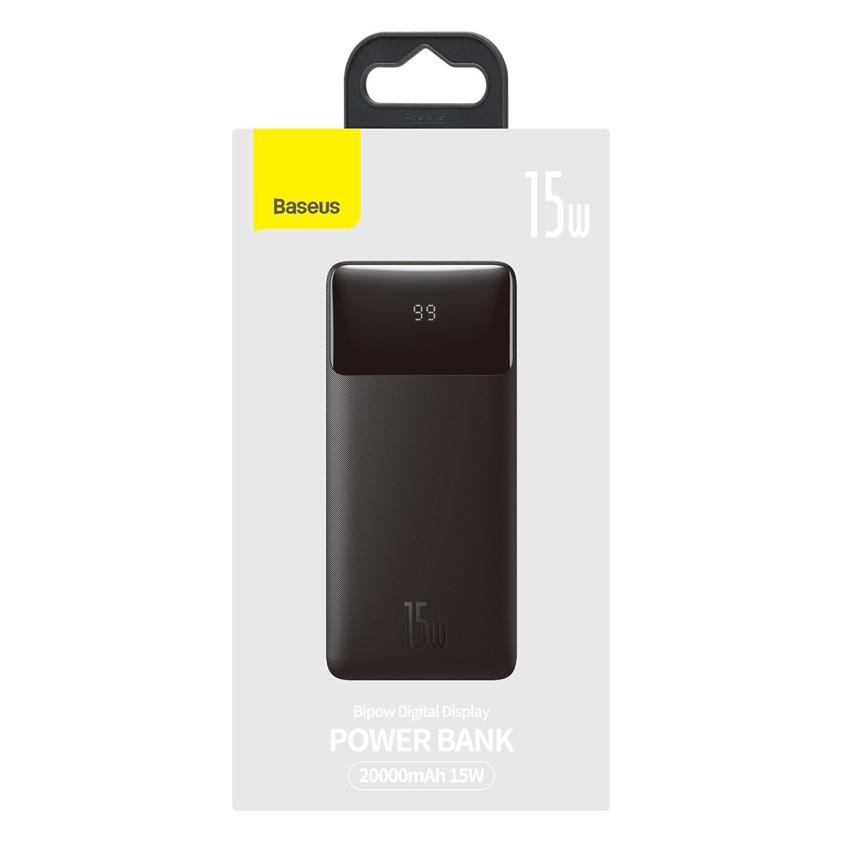 Външна батерия Baseus Bipow, 20000mAh, 15W, 1 x USB-C - 2 x USB-A, черна PPBD05010101 