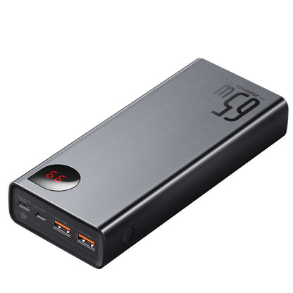 Външна батерия Baseus Adaman, 20000mAh, 65W, QC + PD, 1 x USB-C - 2 x USB-C, черна PPIMDA-D01 PPIMDA-D01 