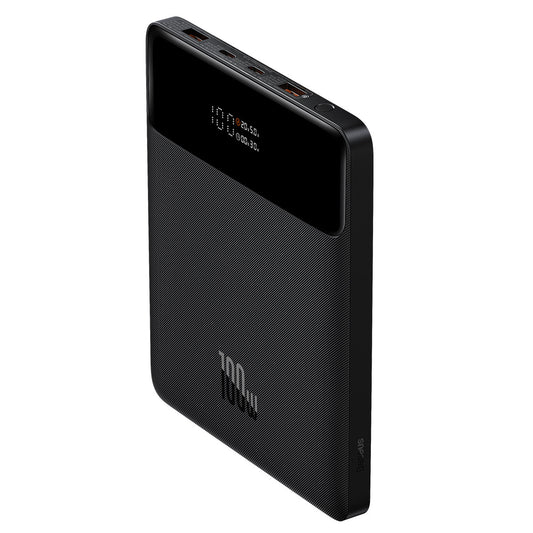 Baseus Blade Ultrathin външна батерия, 20000mAh, 100W, QC + PD, 2 x USB-A - 2 x USB-C, черна PPBL000201 PPBL000201