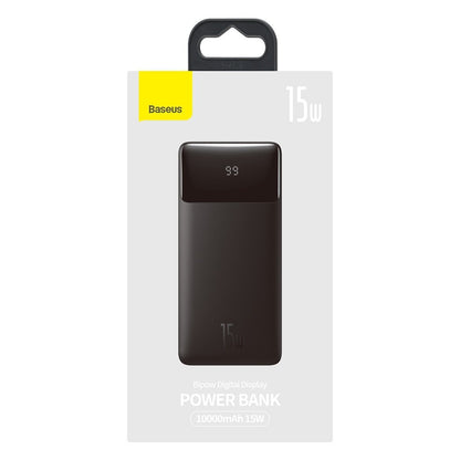 Външна батерия Baseus Bipow, 10000mAh, 15W, 1 x USB-C - 2 x USB-A, черна PPBD050001 