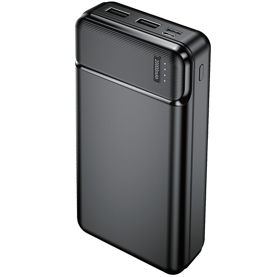 Външна батерия MaXlife MXPB-01, 20000mAh, 12W, 2 x USB-A, черна