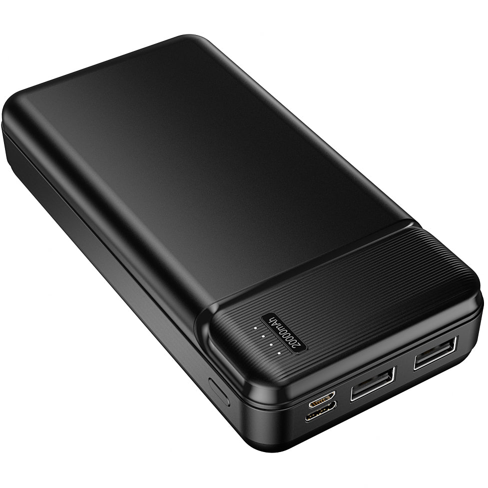 Външна батерия MaXlife MXPB-01, 20000mAh, 12W, 2 x USB-A, черна