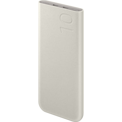 Външна батерия Samsung, 10000mAh, 25W, PD, 2 x USB-C, бежова EB-P3400XUEGEU