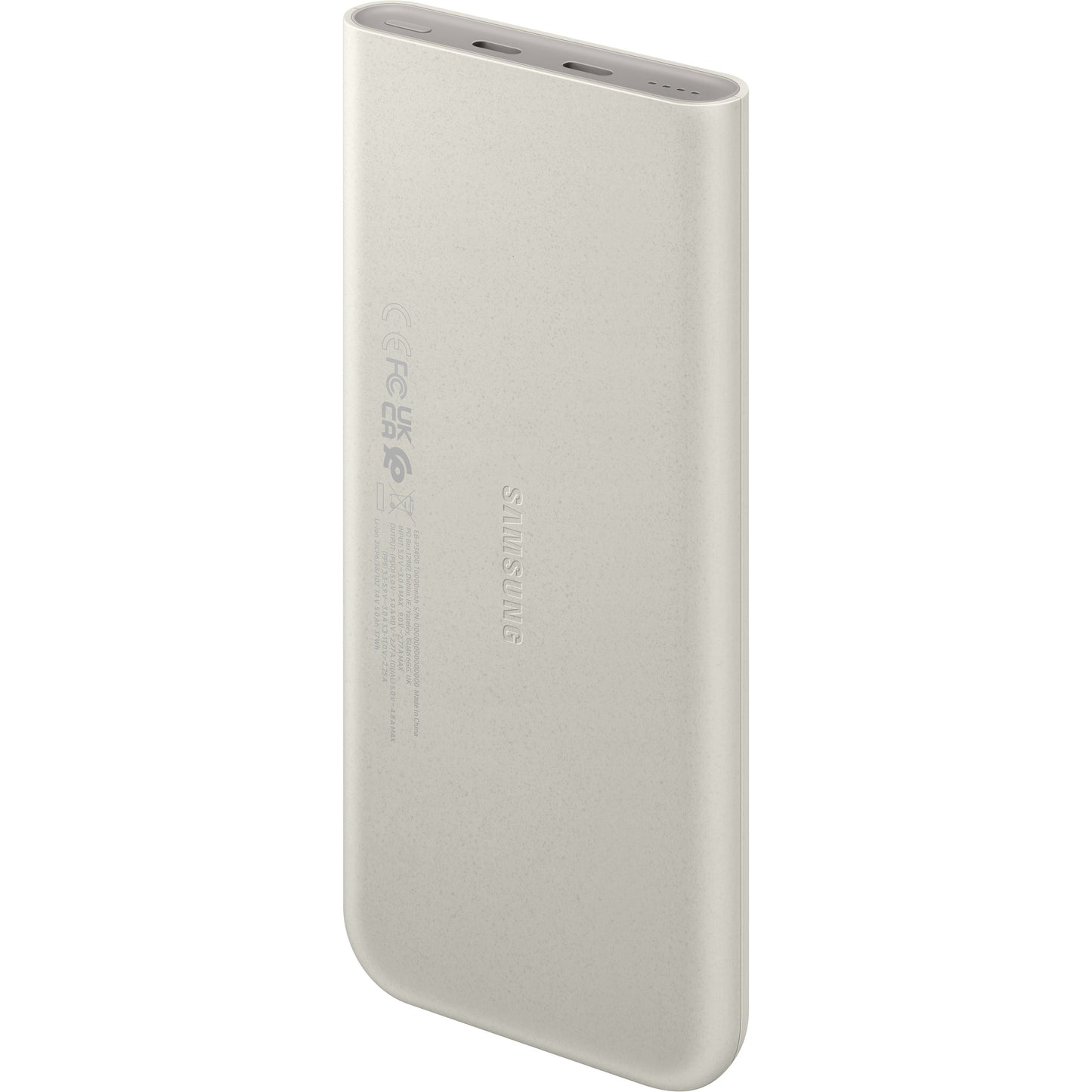 Външна батерия Samsung, 10000mAh, 25W, PD, 2 x USB-C, бежова EB-P3400XUEGEU