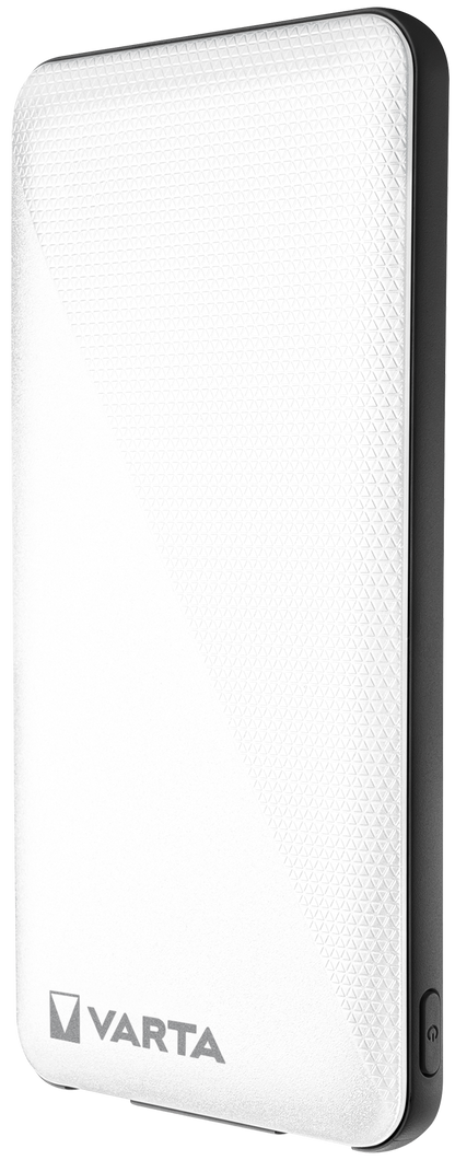 Външна батерия Varta Energy, 5000mAh, 15W, 2 x USB-A - 1 x USB-C, бяла