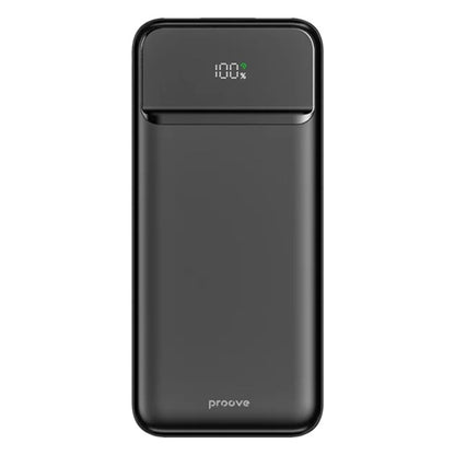 Външна батерия Proove Illuminator 2, 10000mAh, 22.5W, QC + PD, 2 x USB-A - 1 x USB-C, Черна PBIP10212201
