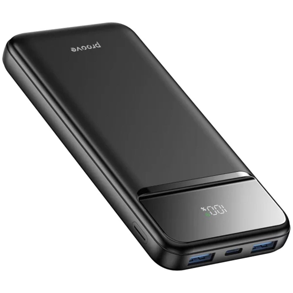 Външна батерия Proove Illuminator 2, 10000mAh, 22.5W, QC + PD, 2 x USB-A - 1 x USB-C, Черна PBIP10212201