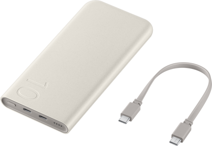 Външна батерия Samsung, 10000mAh, Бежов EB-P3401XUEGWW