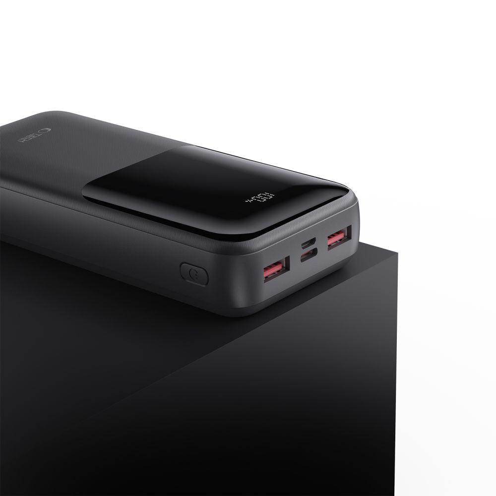 Външна батерия Tech-Protect PB02, 20000mAh, 22.5W, QC + PD, 1 x USB-C - 2 x USB-A, Черна