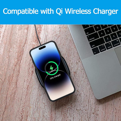 Външна батерия тип калъф Wireless Techsuit Power Pro Battery за Apple iPhone 15 Plus, 8500mAh, Черна