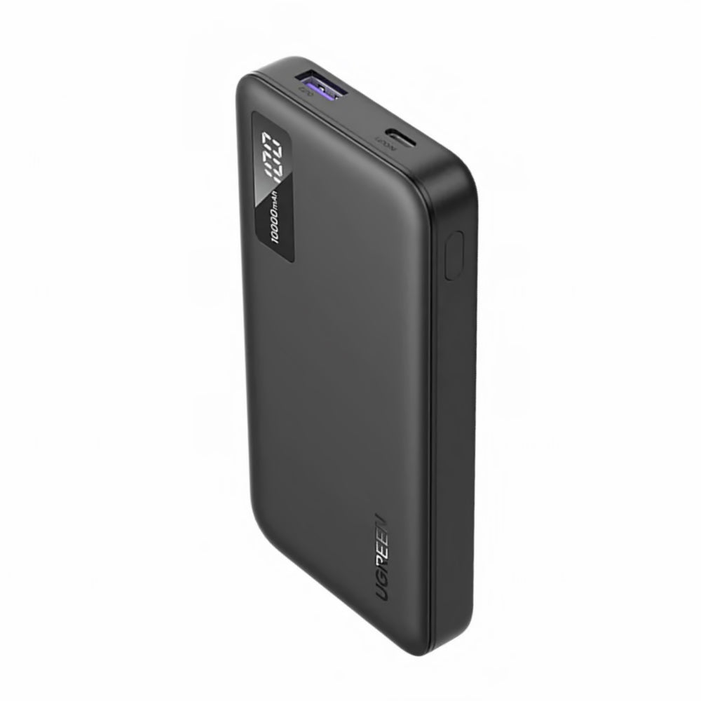 Външна батерия UGREEN PB311, 10000mAh, 22.5W, QC + PD, 1 x USB-C - 2 x USB-A, Черна