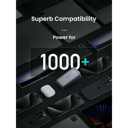 Външна батерия UGREEN PB502, 10000mAh, 30W, QC + PD, 1 x USB-A - 1 x USB-C, Сив