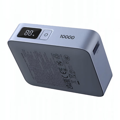 Външна батерия UGREEN PB584 (75173B), 10000mAh, 33W, QC + PD, 1 x USB-A - 2 x USB-C, Синя