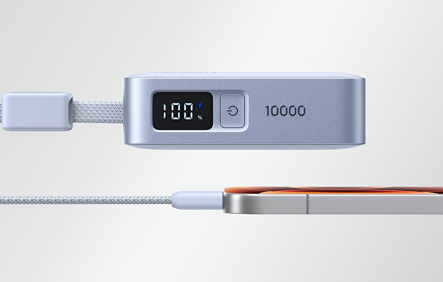 Външна батерия UGREEN PB584 (75173B), 10000mAh, 33W, QC + PD, 1 x USB-A - 2 x USB-C, Синя