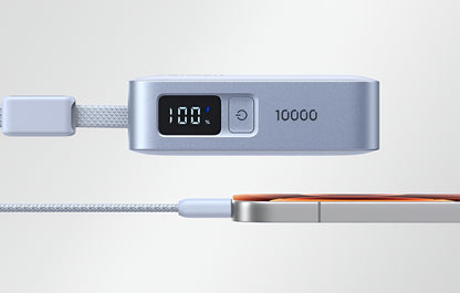 Външна батерия UGREEN PB584 (75173B), 10000mAh, 33W, QC + PD, 1 x USB-A - 2 x USB-C, Синя