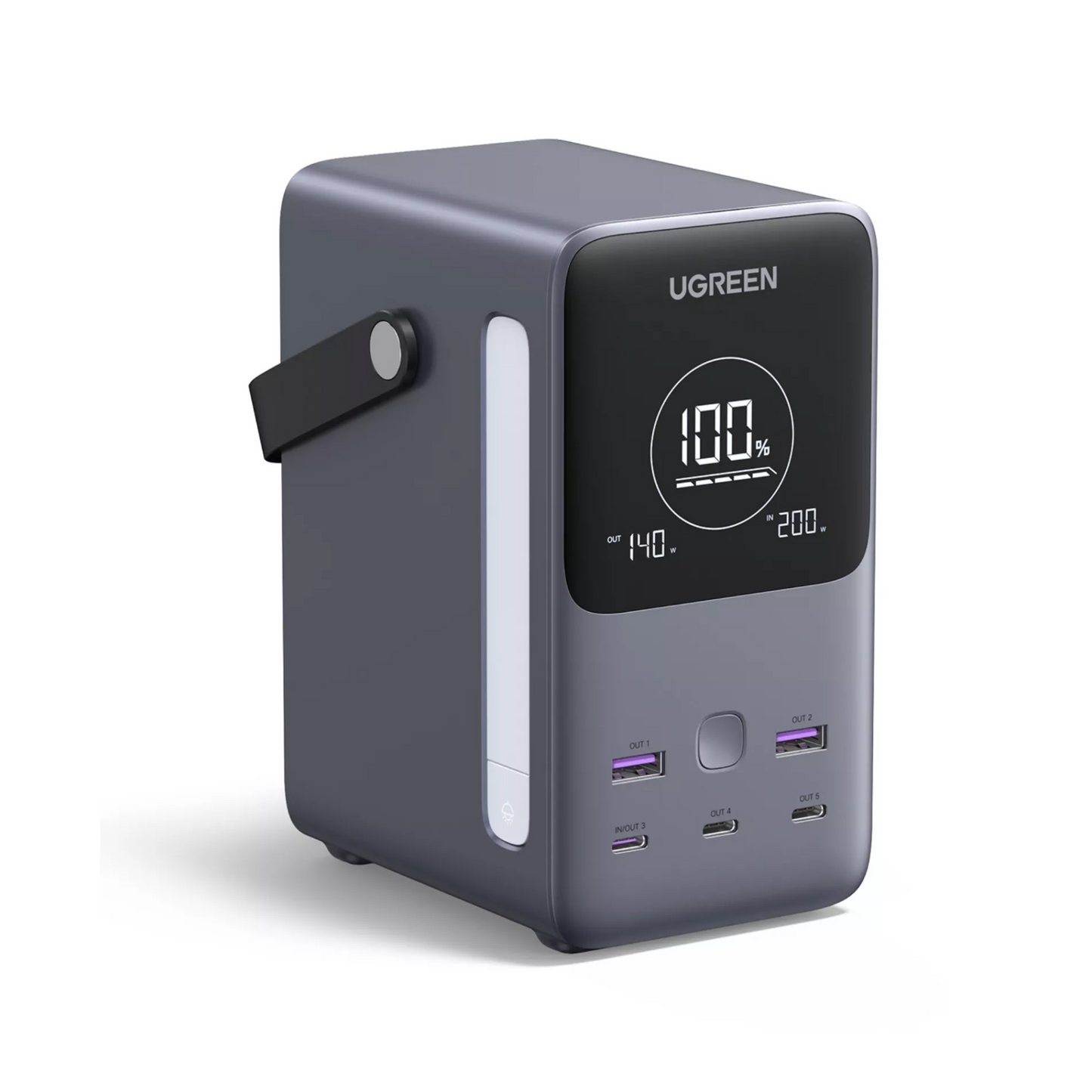 UGREEN PB770 External Battery, 48000mAh, 300W, QC + PD, 2 x USB-A - 3 x USB-C, Gray, Resealed