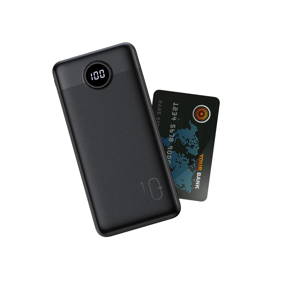 External Battery Veger L10S, 10000mAh, 20W, QC + PD, 1 x USB-C - 2 x USB-A, Black