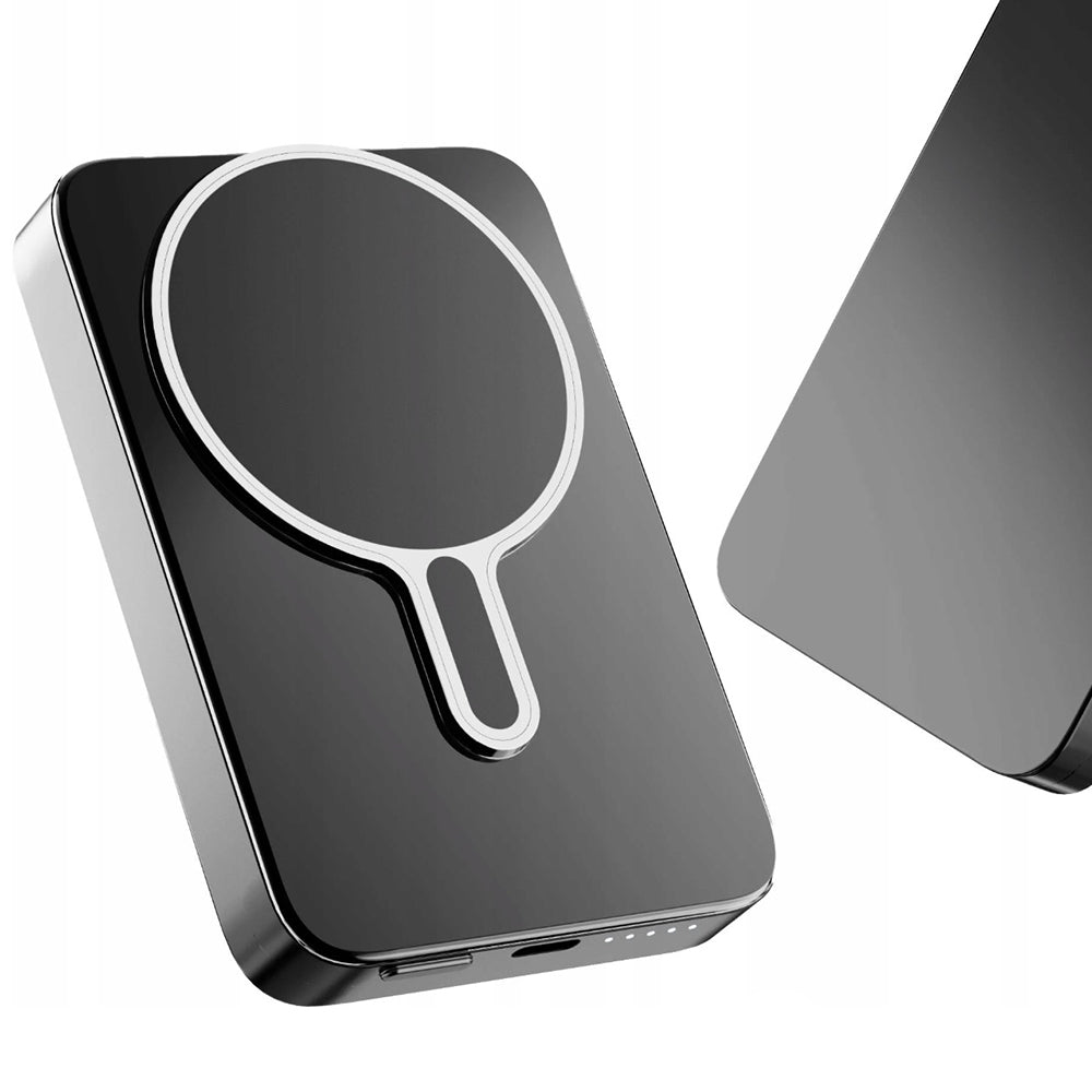 Външна батерия Wireless 3MK MagSnap Go, 10000mAh, 20W, PD + FQI, 1 x QI - 1 x USB-C, Сив