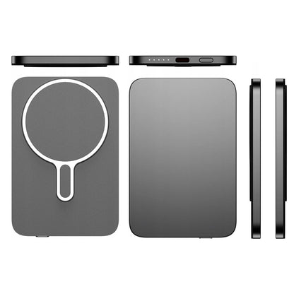 Външна батерия Wireless 3MK MagSnap Go, 5000mAh, 20W, PD + FQI, 1 x QI - 1 x USB-C, Сив