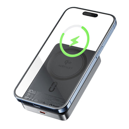 Външна батерия Wireless Acefast M11, 10000mAh, 30W, PD + FQI, 1 x QI - 1 x USB-C, Черна