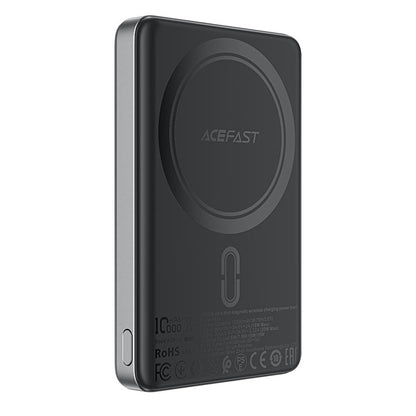 Външна батерия Wireless Acefast M12, 10000mAh, 20W, PD + FQI, 1 x QI - 1 x USB-C, Черна