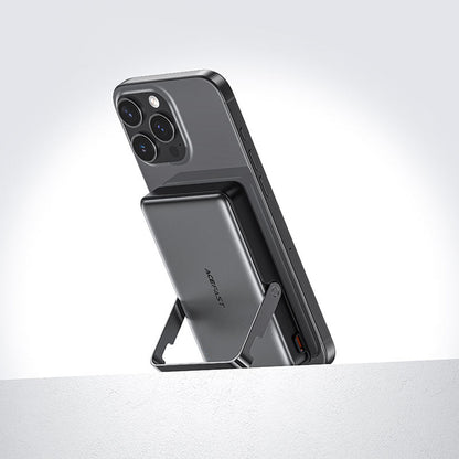 Външна батерия Wireless Acefast M17, 10000mAh, 22.5W, PD + FQI, 1 x QI - 1 x USB-C, Черна