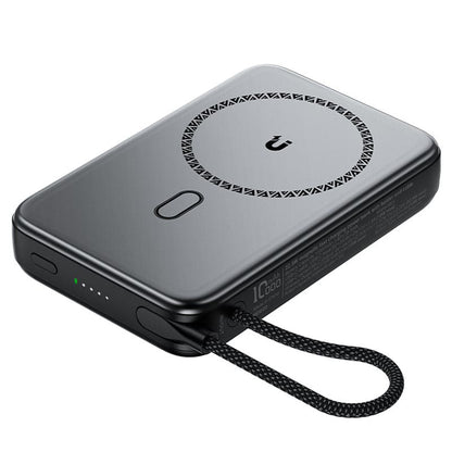 Външна батерия Wireless Acefast M24, 10000mAh, 22.5W, PD + FQI, 1 x QI - 2 x USB-C, Сивa