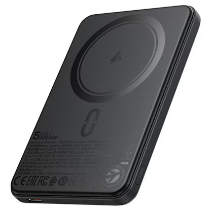 Външна батерия Wireless Acefast M30, 5000mAh, 20W, PD + FQI, 1 x QI - 2 x USB-C, Черна