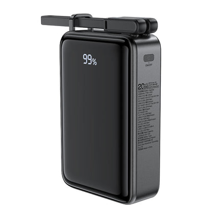 Външна батерия Acefast M4, 20000mAh, 67W, PD, 1 x USB-A - 2 x USB-C, Черна
