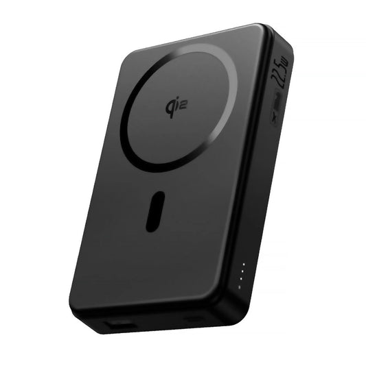 Външна безжична батерия Baseus Airpow2 Qi2, 10000mAh, 22.5W, QC + PD + FQI, 1 x QI - 1 x USB-A - 1 x USB-C, Черна P10080000123-00