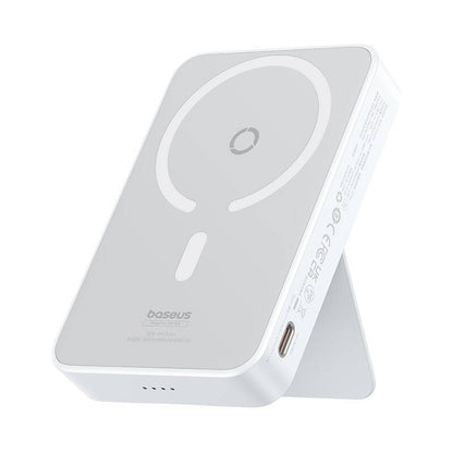 Външна батерия Wireless Baseus MagPro PPCXZ05, 5000mAh, 20W, PD + FQI, 1 x QI - 1 x USB-C, Бяла P10064101223-00