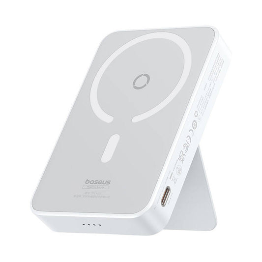 Външна батерия Wireless Baseus MagPro PPCXZ05, 5000mAh, 20W, PD + FQI, 1 x QI - 1 x USB-C, Бяла P10064101223-00
