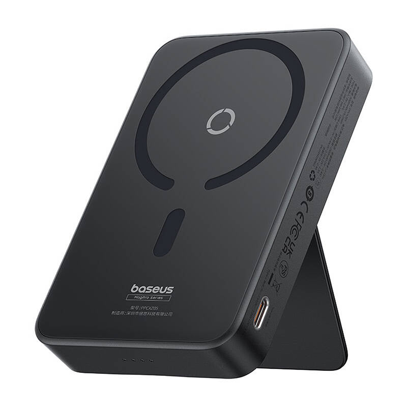 Външна батерия Wireless Baseus MagPro PPCXZ05, 5000mAh, 20W, PD + FQI, 1 x QI - 1 x USB-C, Черна P10064101123-00