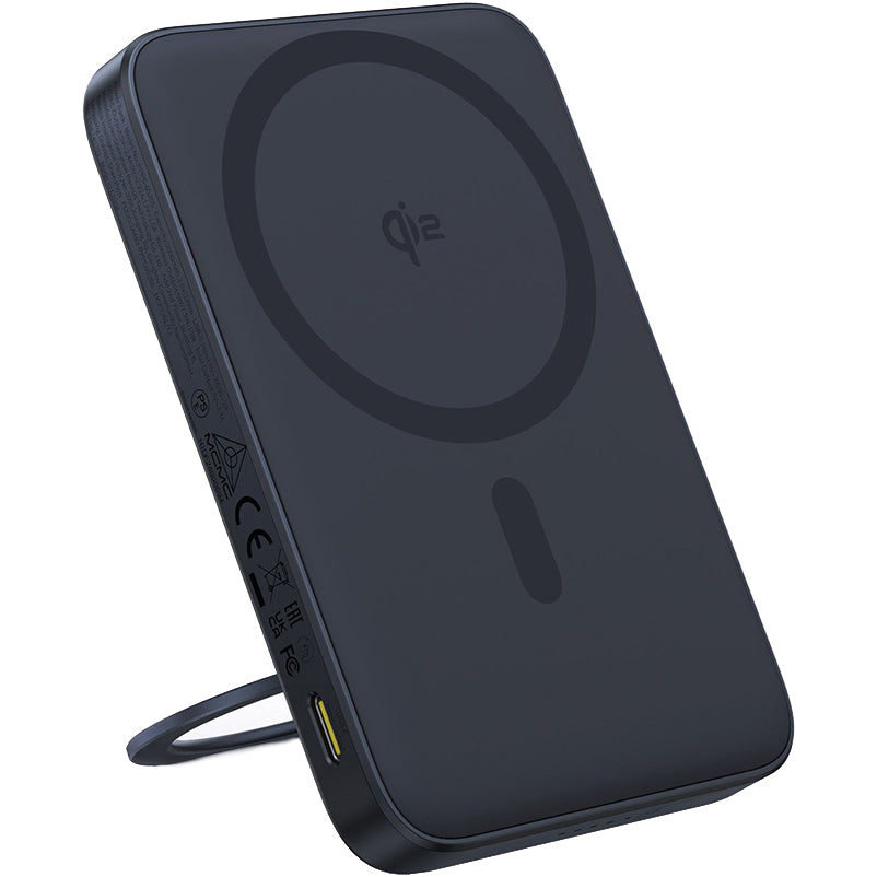 Външна батерия Wireless Baseus PicoGo, 5000mAh, 20W, PD + FQI, 1 x QI - 1 x USB-C, Черна P10076802123-00